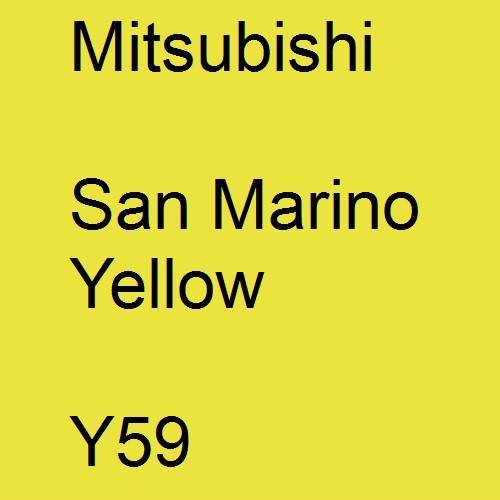 Mitsubishi, San Marino Yellow, Y59.